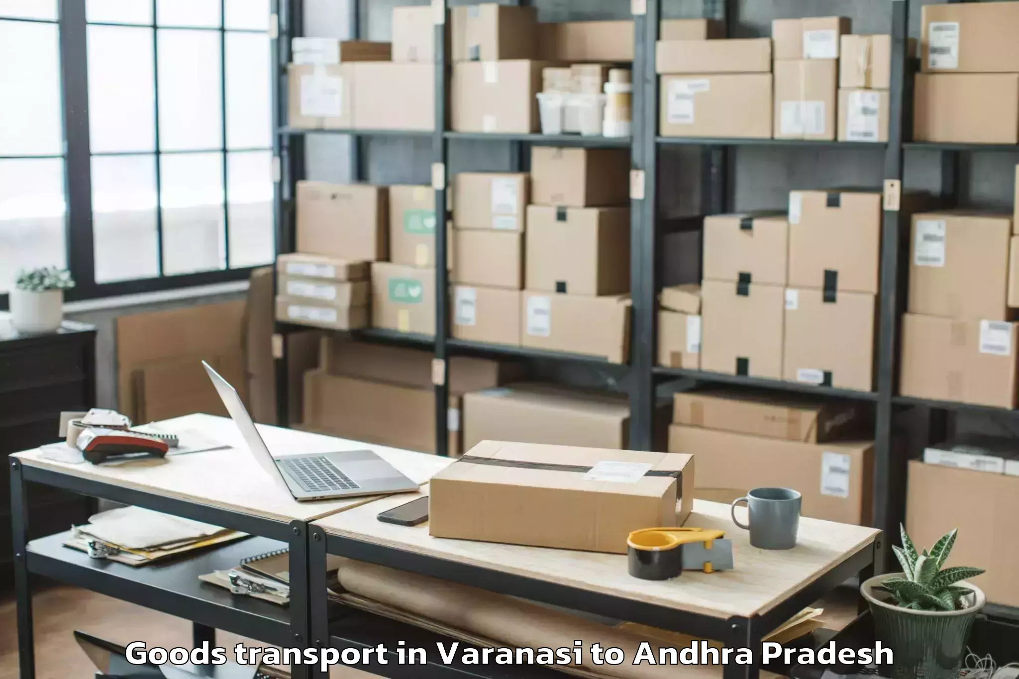 Trusted Varanasi to Chintalapudi Goods Transport